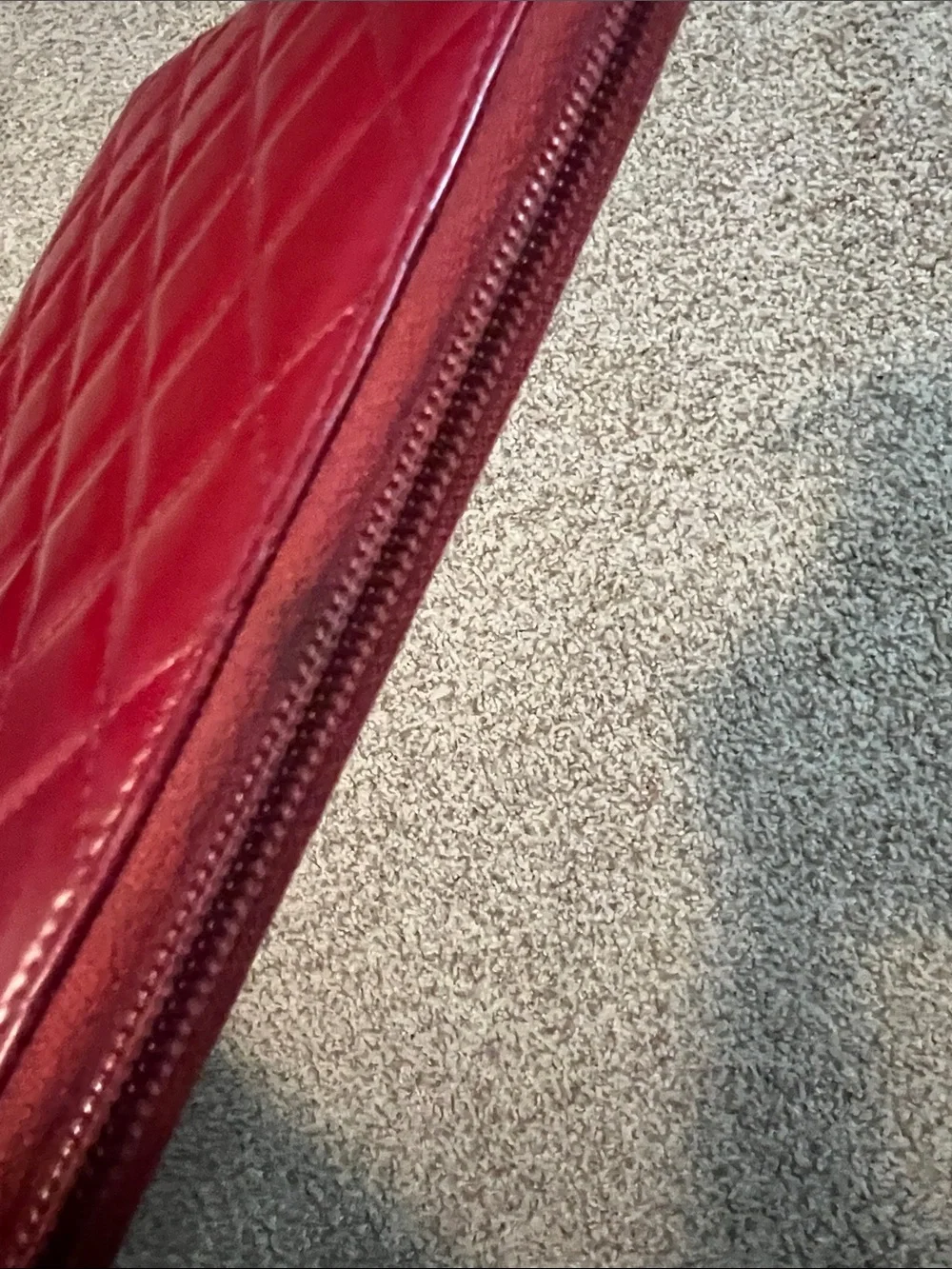 ♥️ CHANEL Rare Dark Red Cambon Large Zip Notebook Agenda